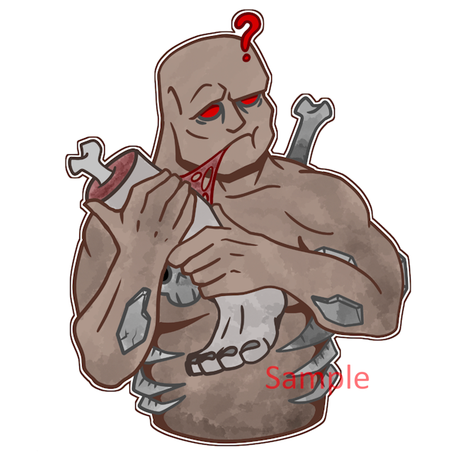 Wild_Berk 'Hungry' Sticker 4 x 4