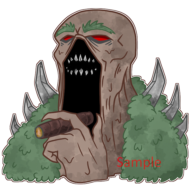 Wild_Berk 'Chill' Sticker 4 X 4